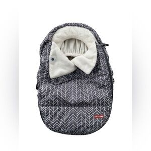 Skip Hop Fleece Lined Winter Car Seat Cover Stroll & Go in Grey Feather
